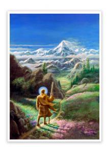 Открытка "Чела на пути" Худ. Норман Томас Миллер