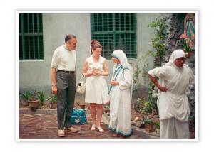 Открытка "Посланники с Матерью Терезой Калькуттской"