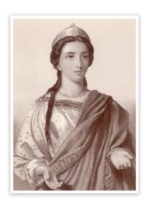 Открытка "Порция" Худ. Джон Уильям Райт, Уильям Генри Эглтон