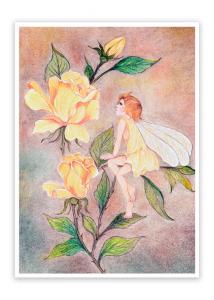 Открытка "Фея Жёлтой Розы"